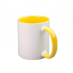 Cană mâner interior galben...
