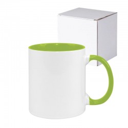 Cană mâner interior verde...